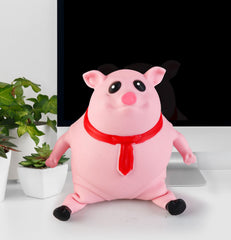 CRIVERY Splash Piggy in hand shows portable stress relief option
