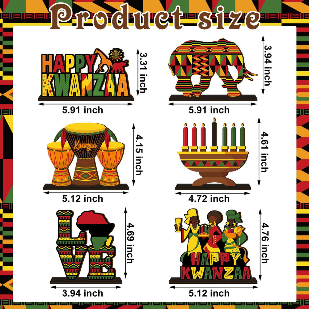 CroBlissful Kwanzaa tabletop decor for warm home or office spaces