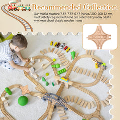 CroBlissful multiway setup on a table for realistic rail networks.