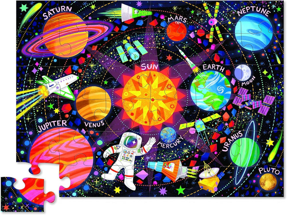 Crocodile Creek 36-piece floor puzzle with large pieces for easy handling.