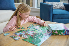 Crocodile Creek 60-piece foil puzzle artwork designed for small hands.