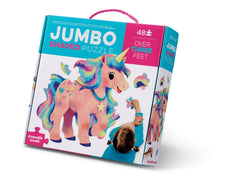 Crocodile Creek Above and Below unicorn puzzle assembly encourages cooperative play.