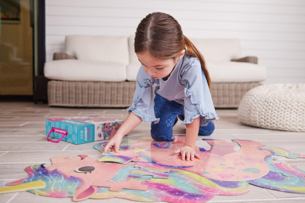 Crocodile Creek Above and Below puzzle finished size makes a dramatic floor display.