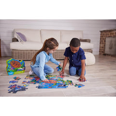 Crocodile Creek heavy-duty storage box keeps completed puzzles organized