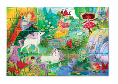 Crocodile Creek heavy-duty storage box keeps puzzles tidy and portable.