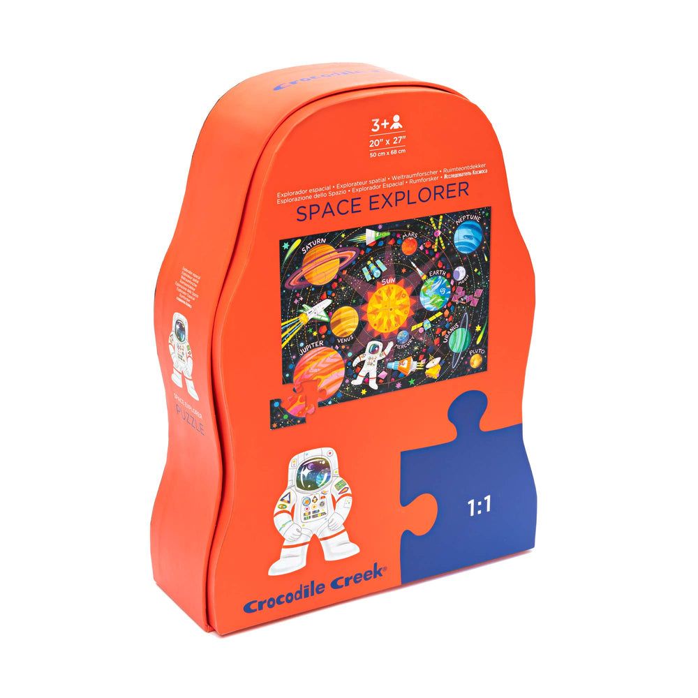 Crocodile Creek puzzle pieces are kid-friendly and designed for little hands.