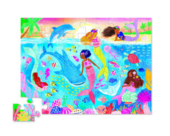 Crocodile Creek Mermaid Dreams storage box keeps the puzzle organized after play