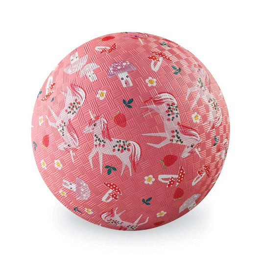 Crocodile Creek unicorn garden playground ball, 5-inch, vibrant design encourages active outdoor play.