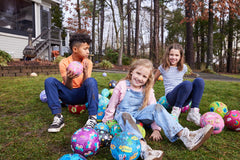 Crocodile Creek ball features bold colors and friendly illustrations to spark play