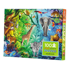 Crocodile Creek Sparkling Unicorn puzzle with foiled detail for imaginative play