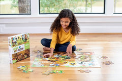 Crocodile Creek storage box keeps puzzles organized after play