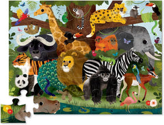 Crocodile Creek storage box keeps the puzzle neatly organized after play.