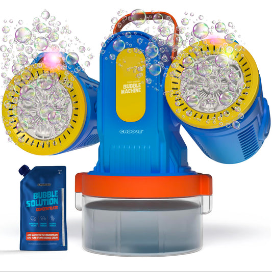 Croove bubble machine front view for outdoor fun