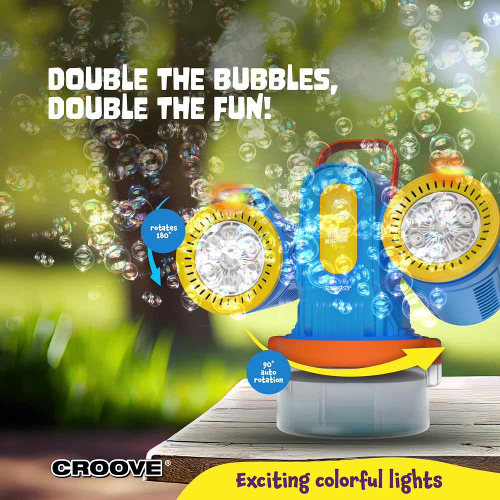 Croove bubble machine rotation 180 degrees enables dynamic shows