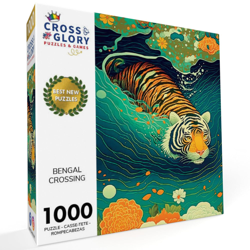 Cross & Glory Bengal Crossing floral accents add vibrant detail
