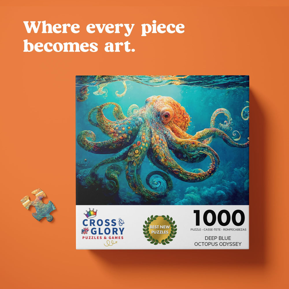 Cross & Glory Bonus puzzle map included in the Deep Blue Octopus Odyssey set.