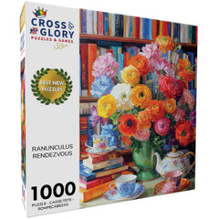 Cross and Glory Colorful ranunculus flowers scene ideal for lively home decor inspiration