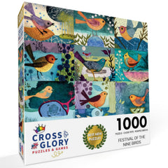 Cross & Glory Festival Nine Birds art detail highlights folk-inspired design