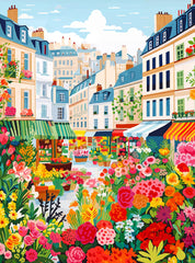 Cross & Glory La Fleur de Paris market flowers display for vibrant home decor.