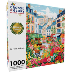 Cross & Glory La Fleur de Paris rose petals close-up for detailed artful puzzling.