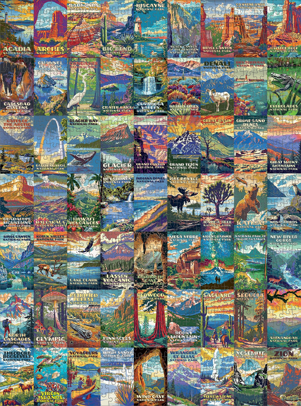 Cross & Glory Yosemite Valley puzzle image highlighting granite cliffs and lush scenery for escape creativity.