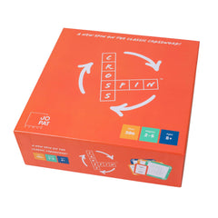 Cross Spin game box ready for a family crossword night