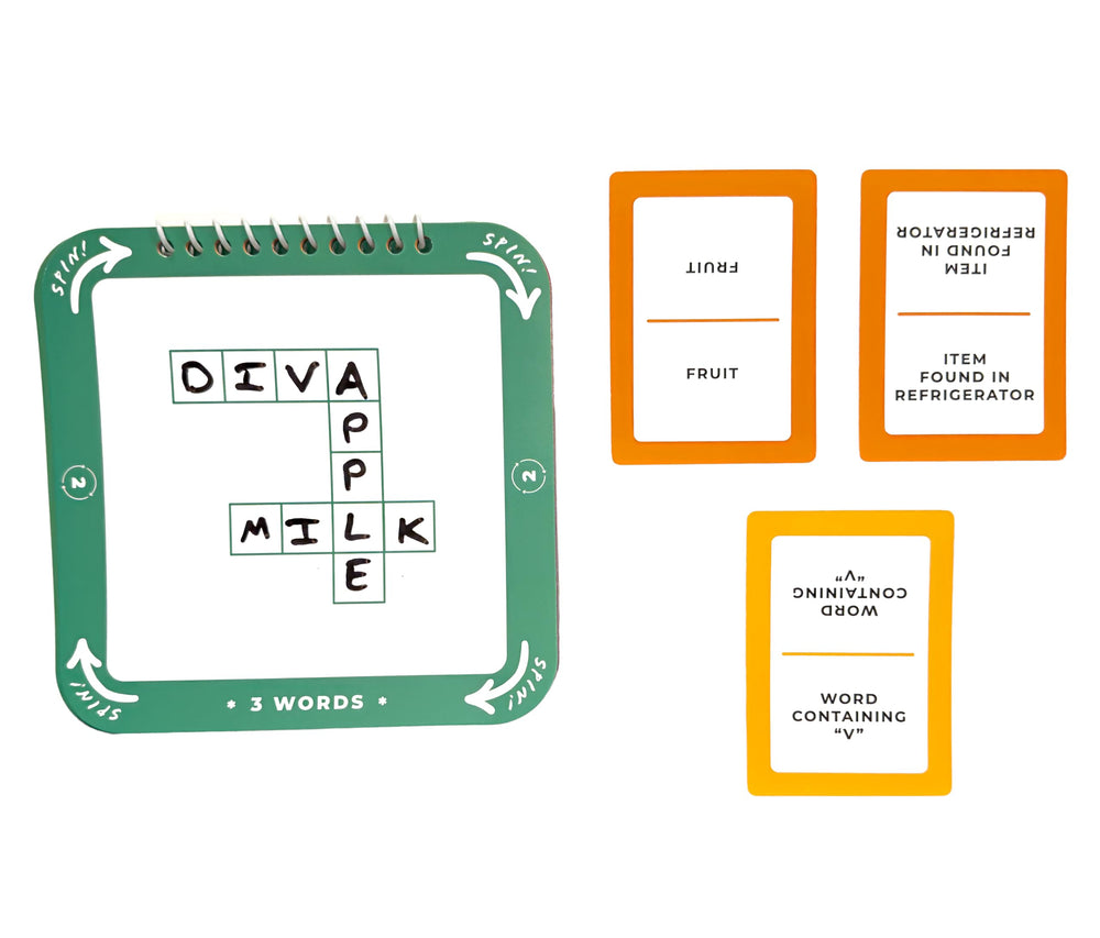Cross Spin game-night setup ready to play