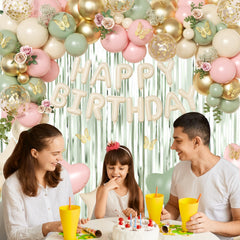 Crossfingers 18-inch foil heart balloons for a romantic birthday display