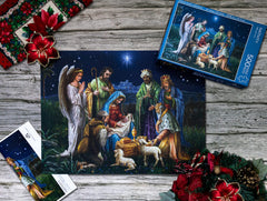 Crown Point Graphics Marcello Corti art puzzle image to enjoy a mindful holiday activity.