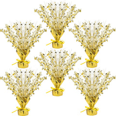 Crowye 6pc gold foil spray centerpiece for festive table decor