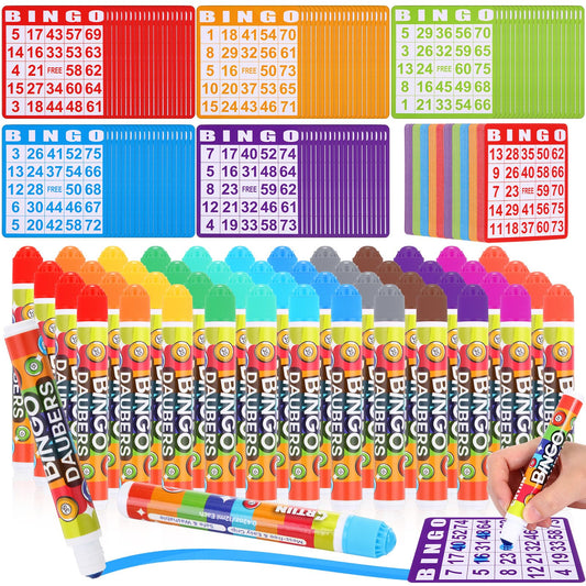 Crtiin bingo card set with 100 cards for large group play.