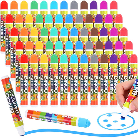 Crtiin bingo dabbers 60-pack in vibrant colors for quick color accents