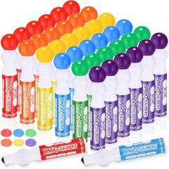 Crtiin bingo daubers in a six-color set for vibrant bingo cards.