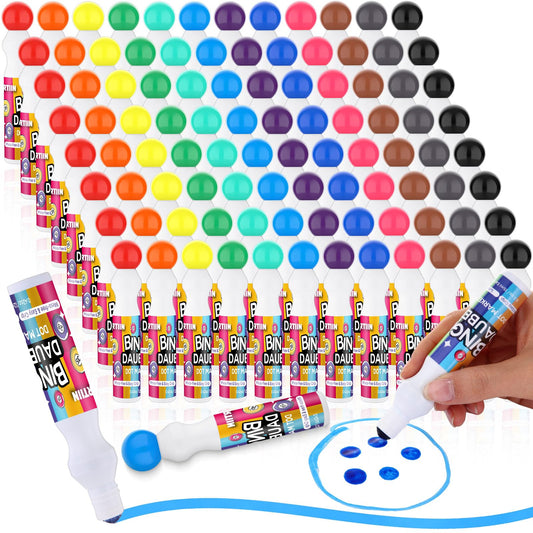 Crtiin bingo daubers 96pcs collection in bright colors for quick card decorating