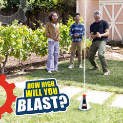 CrunchLabs foam eruption in action illustrating towering backyard spectacle