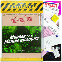 Cryptic Killers game box for a thrilling mystery night.