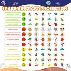 CS COSDDI Space Aircraft Projection displays patterns to spark imaginative drawing