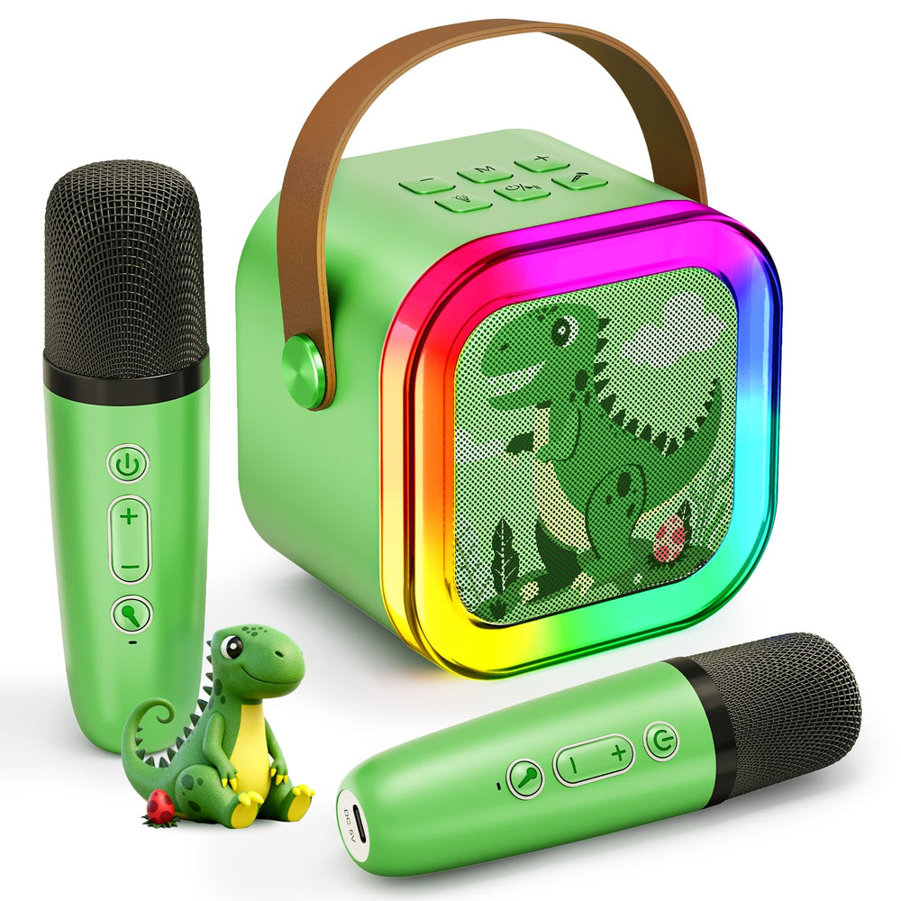 CscyyAmz dinosaur karaoke front view ideal for lively sing alongs