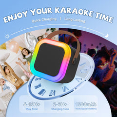 CscyyAmz dynamic party lights enhance the karaoke atmosphere.