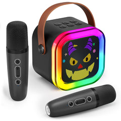 CscyyAmz mini karaoke machine front view, portable party speaker for kids.