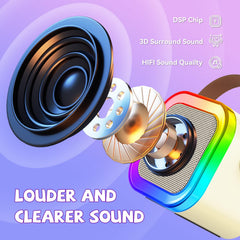CscyyAmz mini karaoke machine kid-friendly design supports independent play.