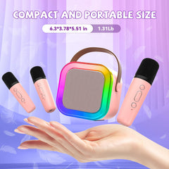 CscyyAmz portable pink karaoke system for on-the-go performances