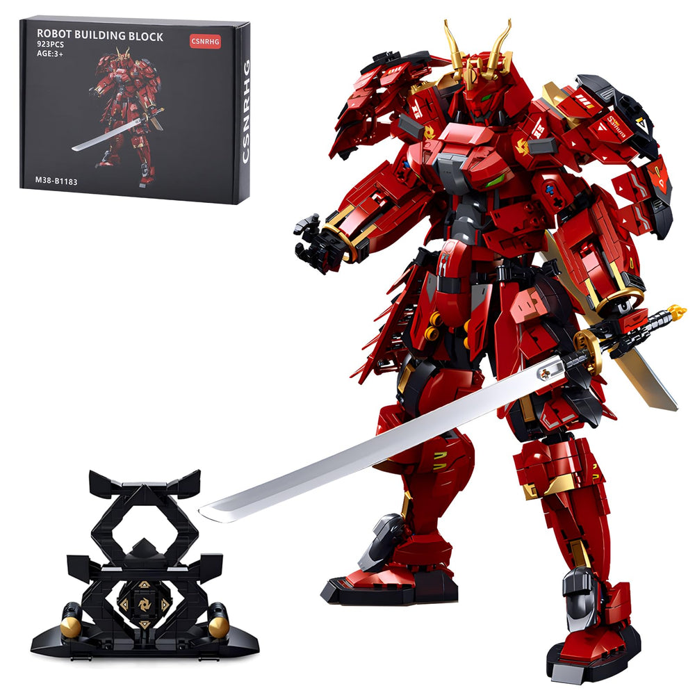CSNRHG double-knife flow samurai warrior figure with vivid armor for imaginative play