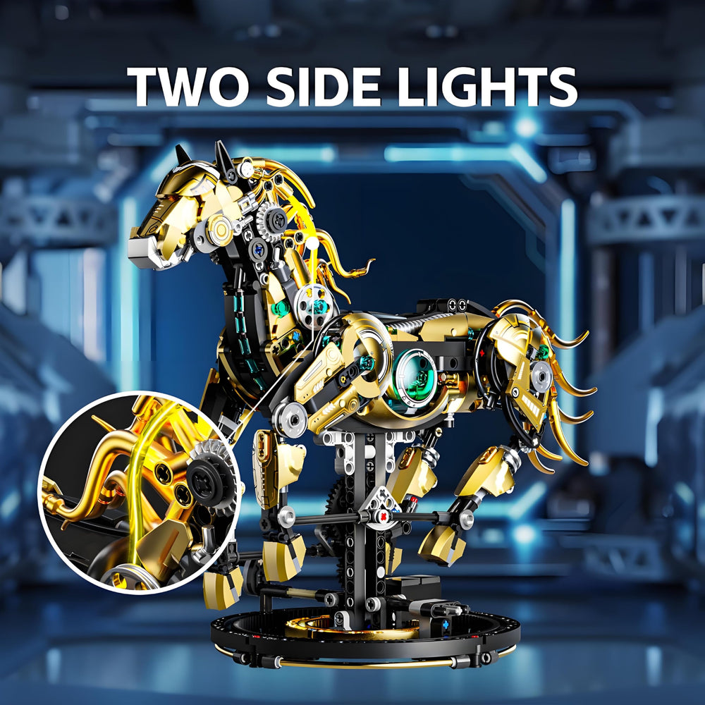 CSNRHG Mechanical Horse armor plating detail enhancing robotic aesthetic