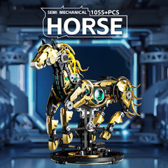 CSNRHG Mechanical Horse movable legs in action for poseable display