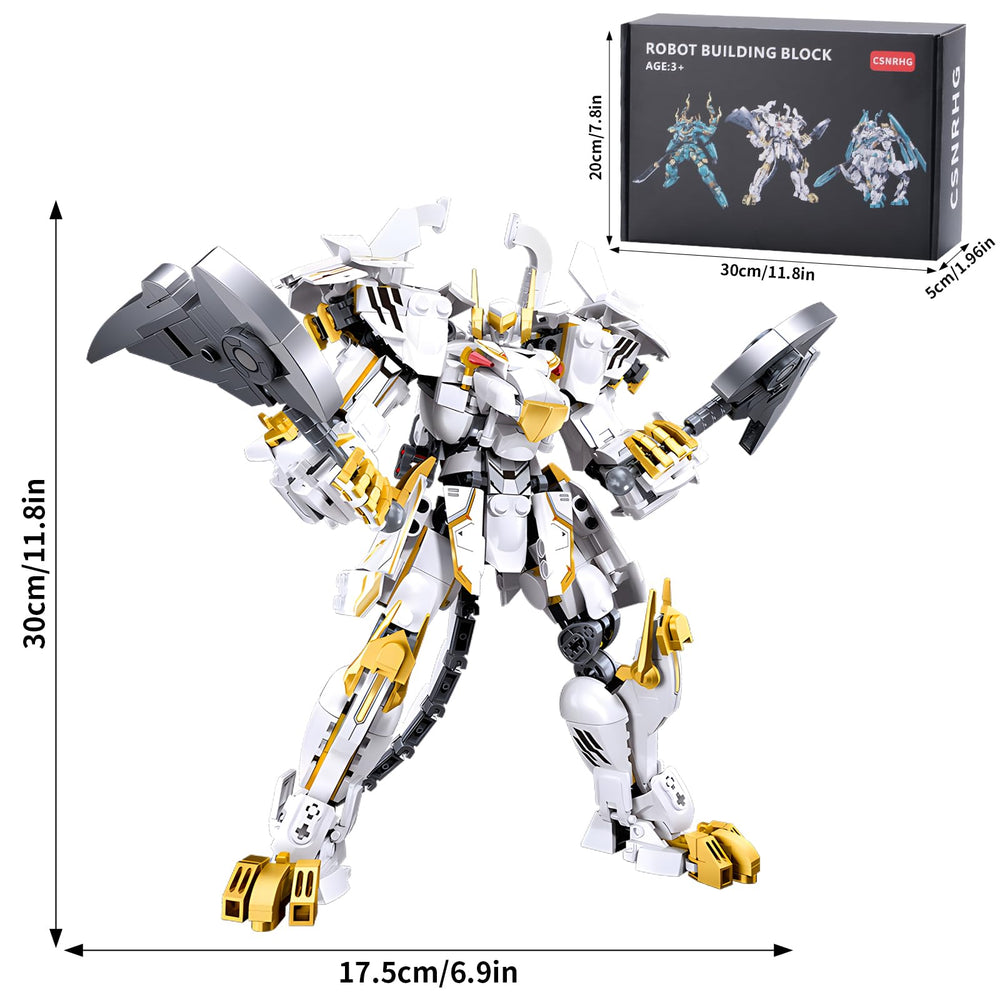 CSNRHG White Tiger Samurai mech side armor highlights craftsmanship and sturdy construction.