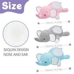 CSVBTRF elephant plush soft touch fabric inviting cuddles
