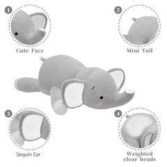 CSVBTRF weighted elephant hugging pillow for calming moments