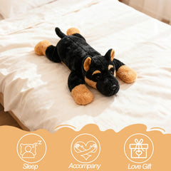 CSVBTRF lifelike German Shepherd plush with a friendly face