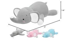CSVBTRF nighttime companion elephant plush on bed or chair